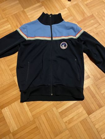 Veste sport vintage unisexe bleu foncé & ciel, Zimstern