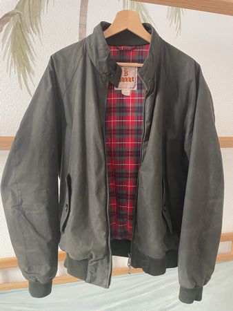 Baracuta G9 Harrington Jacke 42 – Wax Cotton, Dunkelgrün