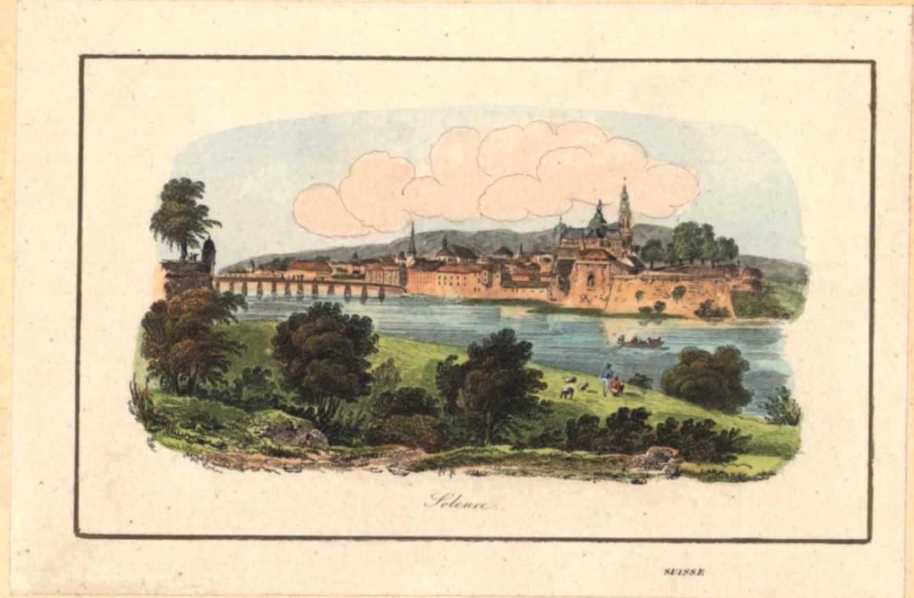 Incisioni: Solothurn Stahlstich 1835 – Usato da Rafz venduto da Helvet32 1