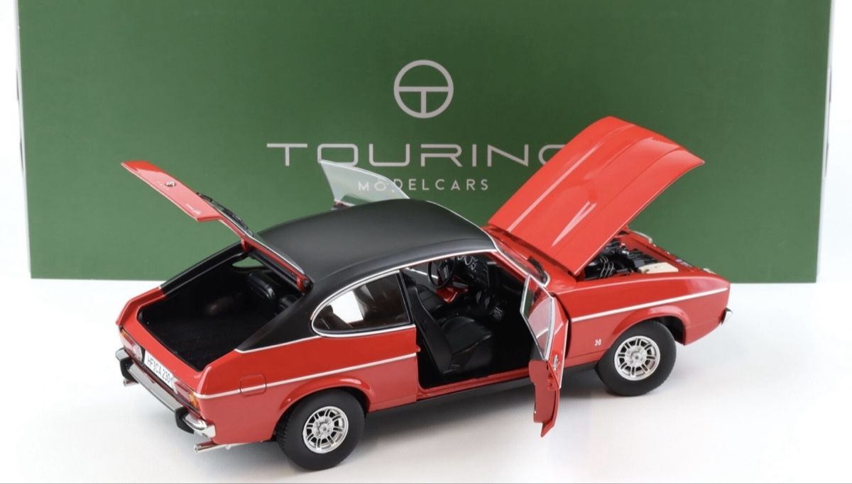Ford Modellautos: Ford Capri MkI Touring rot/schwarz – Gebraucht aus Basel von Zomeg 1
