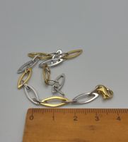 18 Karat 750 Bicolour Gold Armband