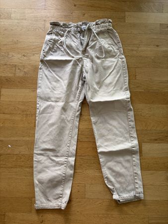 Pantalon Mango beige taille 36 coupe loose
