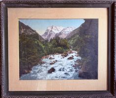 Die Lütschine und das Wetterhorn - Photochrom-Druck