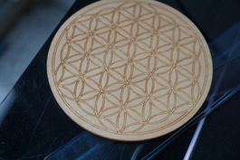 Blume des Lebens   Untersetzer Symbol   Holz  10cm