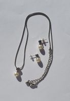 Elegantes Schmuckset mit Zirkonia und Perlen