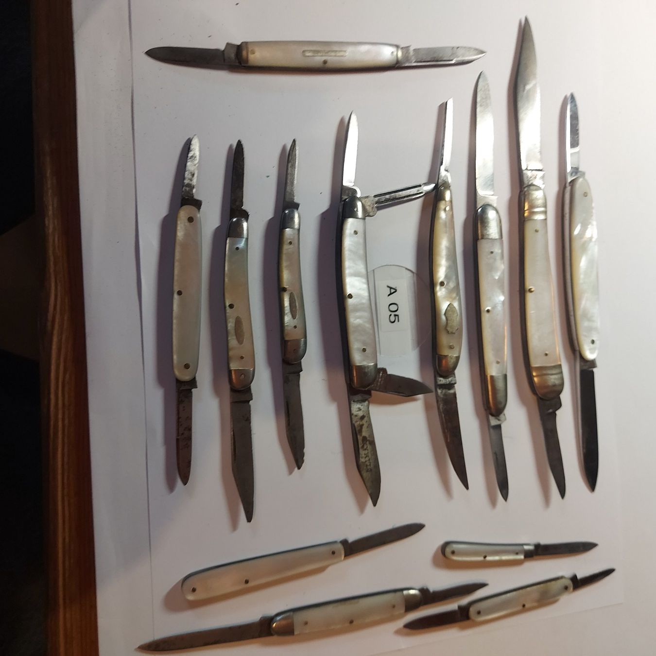 Taschenmesser: 13Taschenmesser mit Perlmuth Griffschalen – Gebraucht aus Opfikon von Seevogt47 1