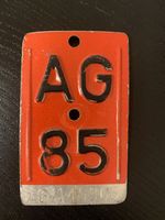 Velonummer AG 85 / 1985