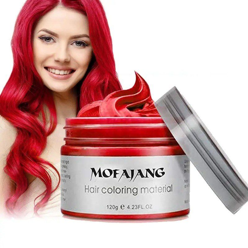 Tinte: Rot Temporäre Haarfarbe 120g Wachs Styling Coseplay – Nuovo e nell'imballaggio originale da Hundwil venduto da tec_mm27