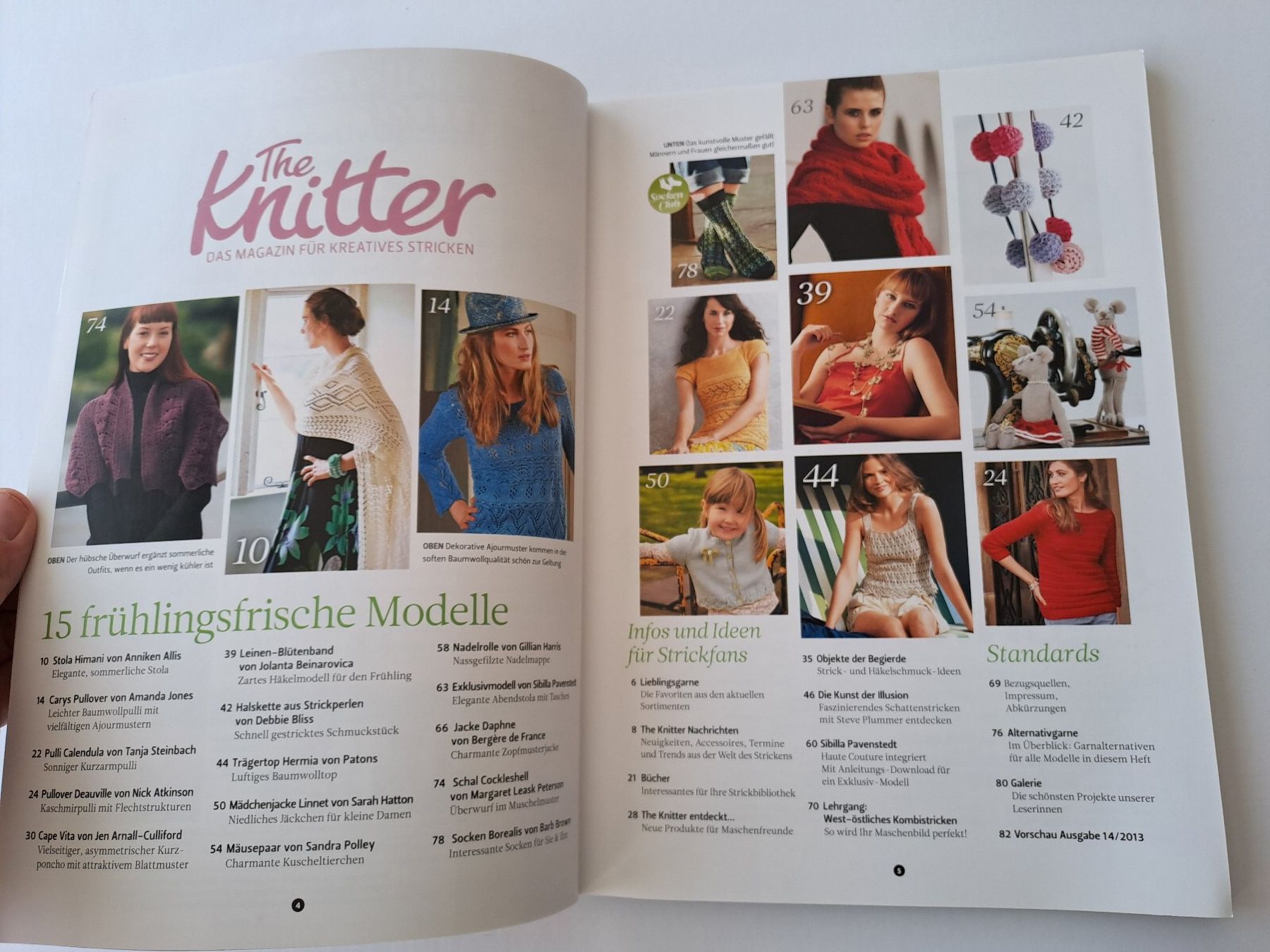 Riviste & Magazine: Strickheft The knitter Ausgabe 13 / 2013 Strickdesign – Usato da Glashütten venduto da Schwebefisch 1