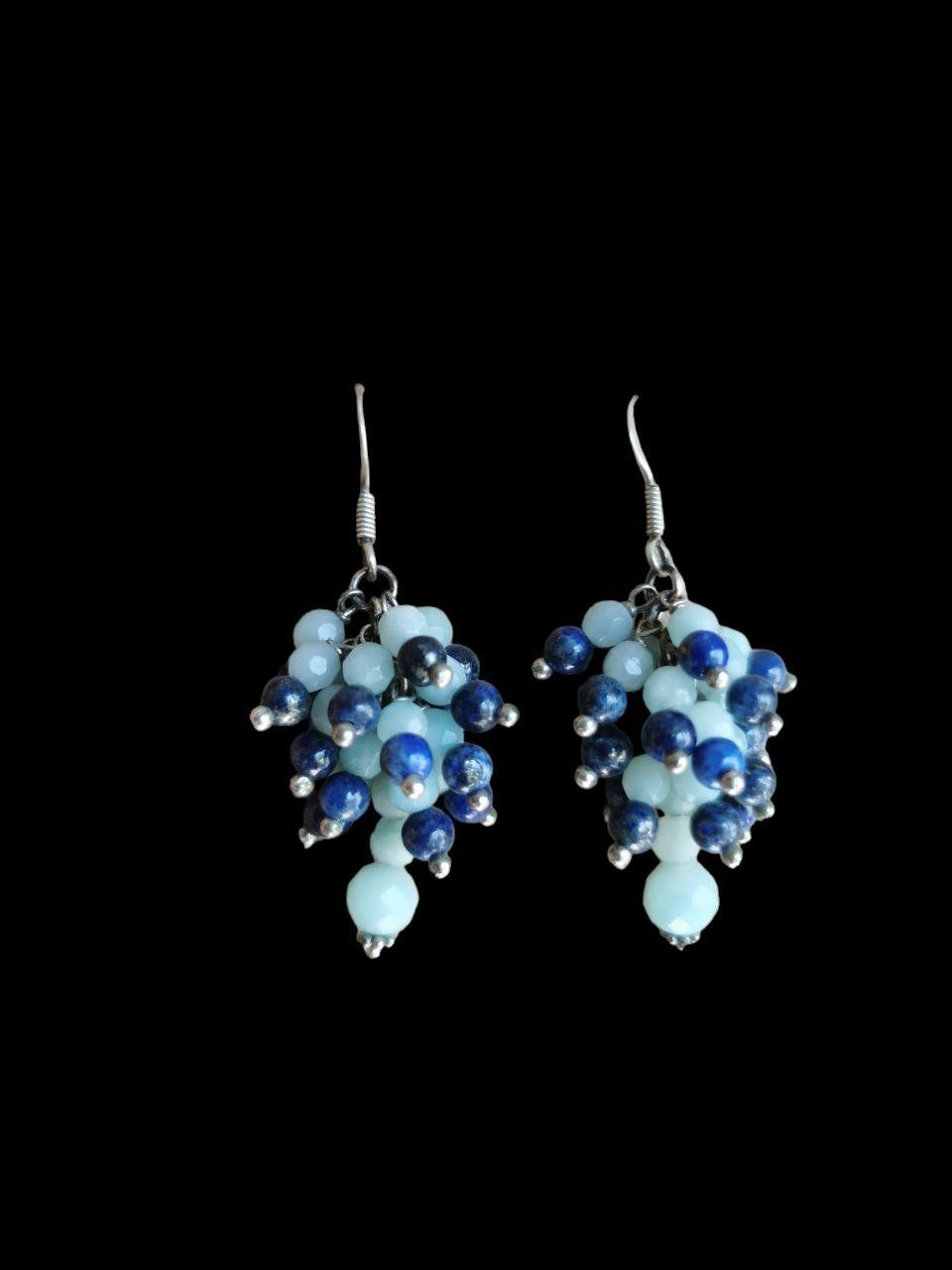 Orecchini pendenti & Orecchini a lobo: Hübsche Ohrringe mit Lapislazuli- und Amazonit-Steinen. – Nuovo (secondo la descrizione) da Oberglatt ZH venduto da JulFul 2