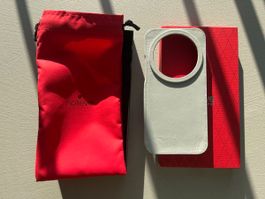 Luxus Noreve Lederschutzhülle für Xiaomi 17 Ultra grau neu