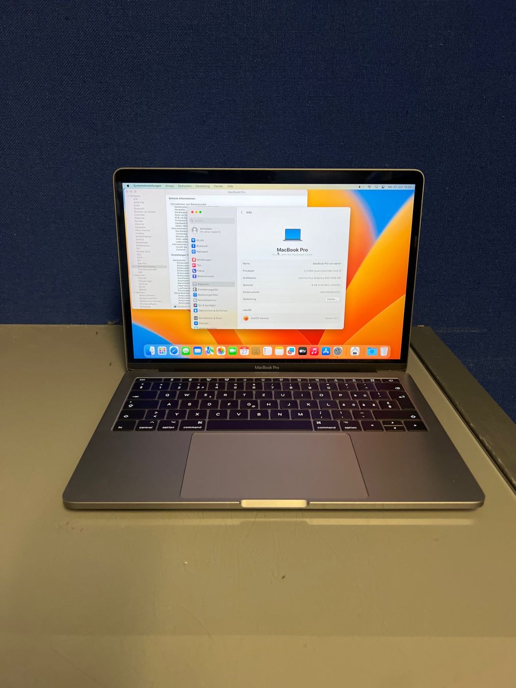 Apple Notebook: MacBook Pro 13" 2017 Grey , Core i5, 8 GB Ram & 128GB #08 – Usato da Dietikon venduto da speedkauf