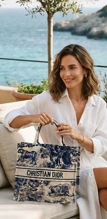 100% DIOR ❤️ Dioriviera Tote Blue, must-have!