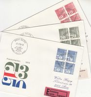 SBK 483 - 485 im 4er-Block FDC Bern PTT Museum