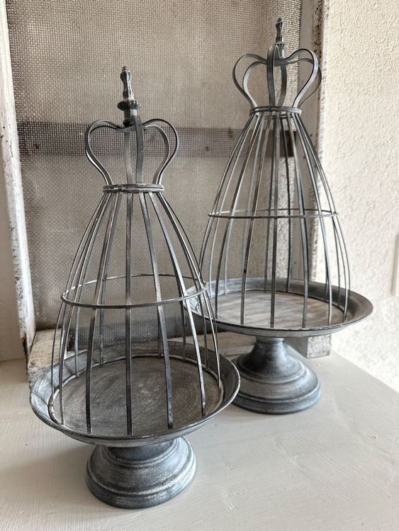 Blumentöpfe: Duo cage, shabby, jardinière – Gebraucht aus Vicques von prairie0809