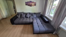 Ecksofa dunkel Grau