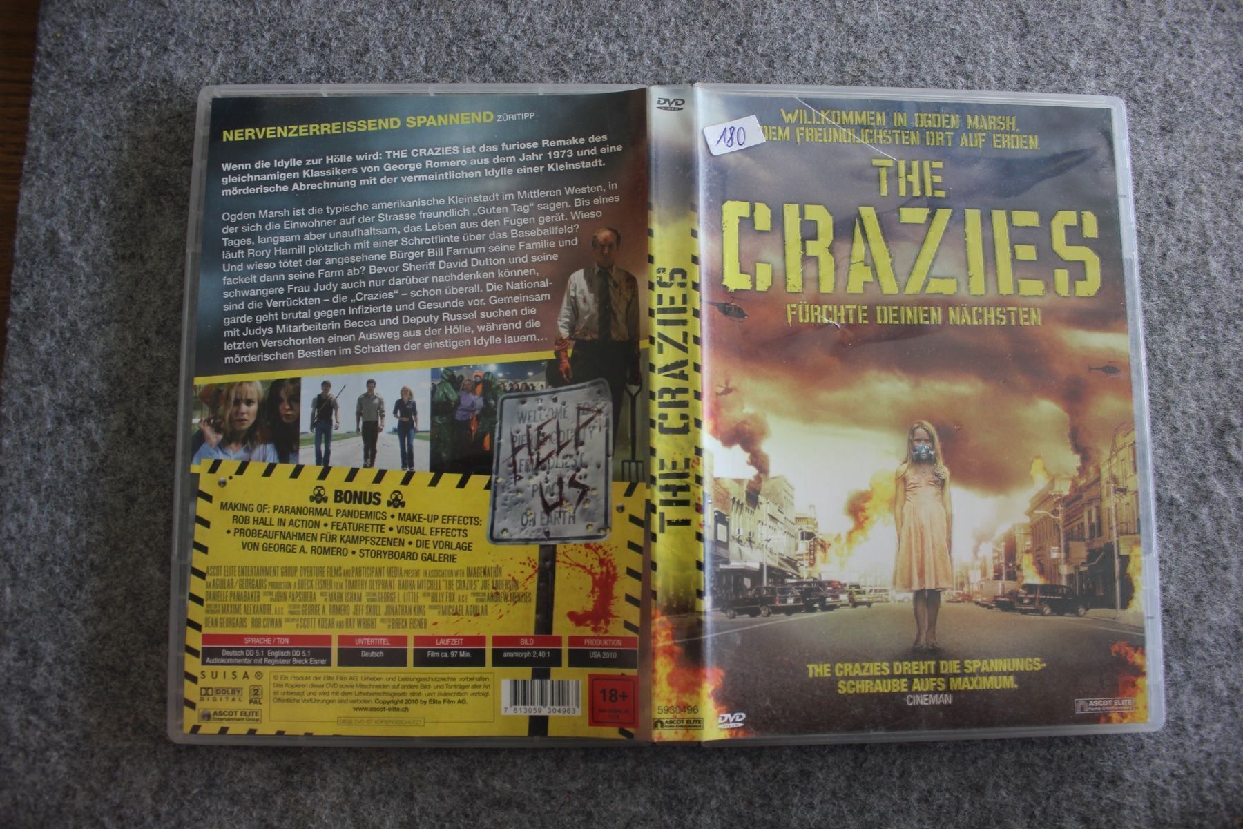 Alle DVDs: The Crazies DVD ( 180) – Gebraucht aus Geroldswil von Schlumpfine1973