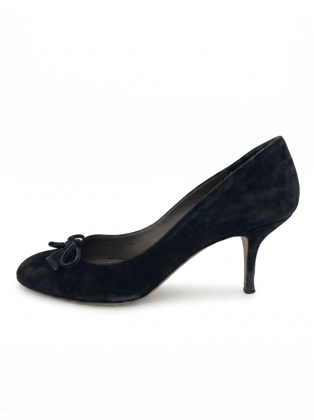 Bally Scarpe da donna: Bally Dolana Suede Bow Pump EU 39.5 Schwarz – Usato da Zürich venduto da shoe_shop