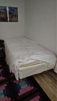 Bettgestell mit Matratze Einzelbett weiss guter Zustand