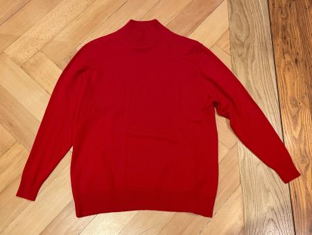 Roter MODISSA Rollkragen Pullover Gr. L Merino