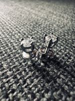Clou d’oreilles en Or blanc 750 et diamants 0.55 ct