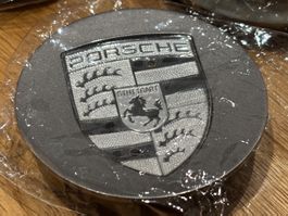 Neue Porsche Nabendeckel, Chrom-Silber Glanz, 4x Stück
