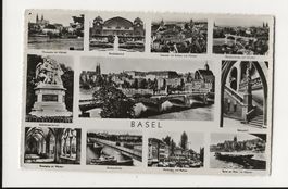 AK 1957 Basel  gelaufen in Deutschland