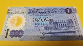 Libysche 1 Dinar Banknote - Seltenes Sammlerstück!