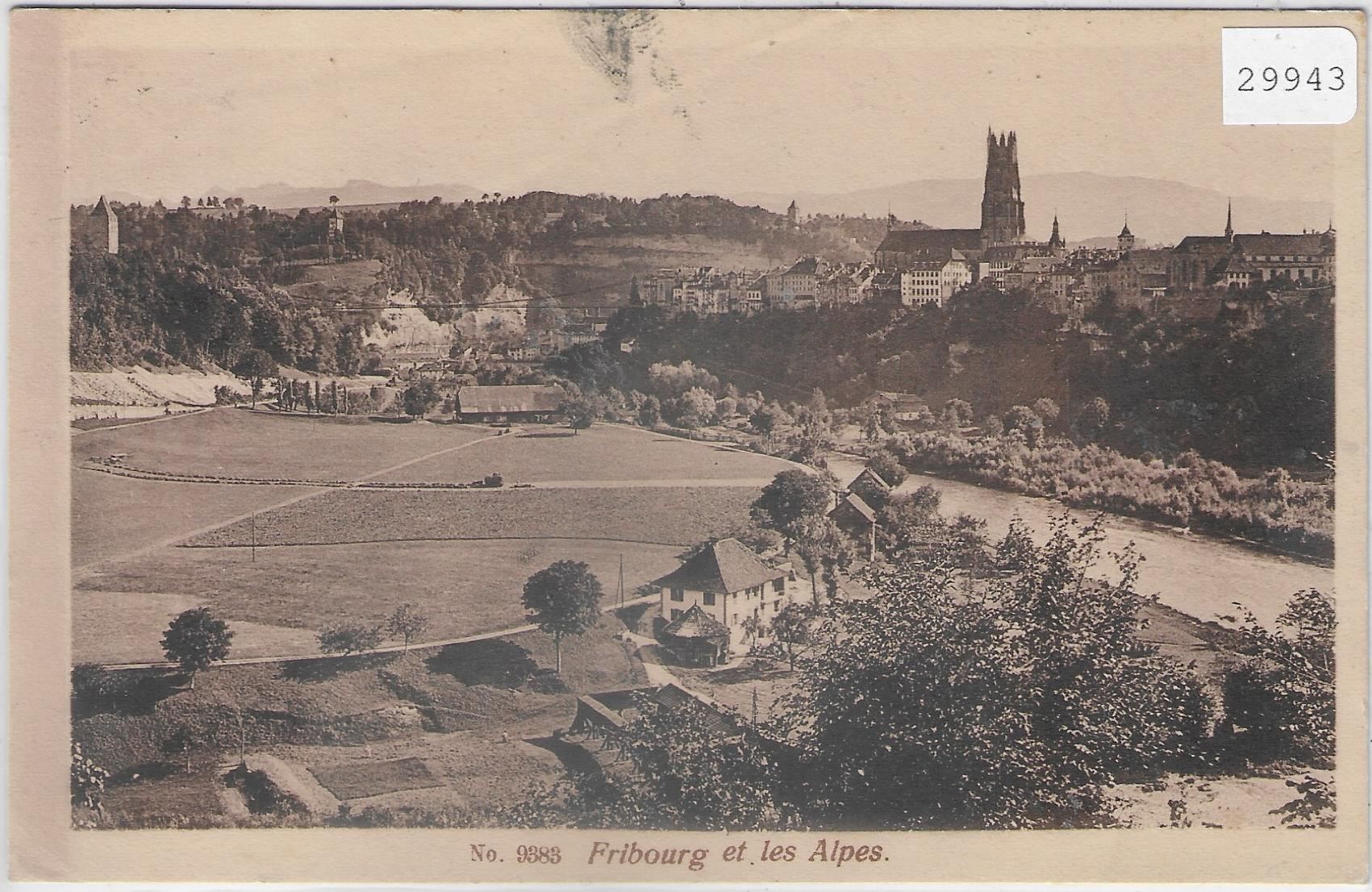 Cartoline postali: Fribourg et les Alpes – Usato da Ettingen venduto da Kartenplanet