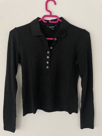 Shirt Monki schwarz Gr. S