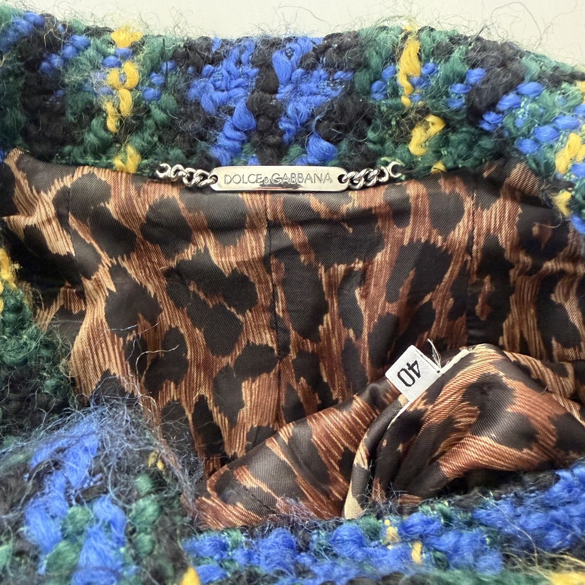 Dolce & Gabbana Mäntel: Dolce & Gabbana Multicolour Wool Bouclé Coat – Neu (gemäss Beschreibung) aus Emmen von Avviivva_Com2023 8