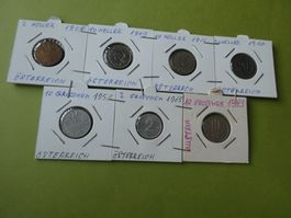 Oesterreich ab 1908, Konvolut alte Münzen
