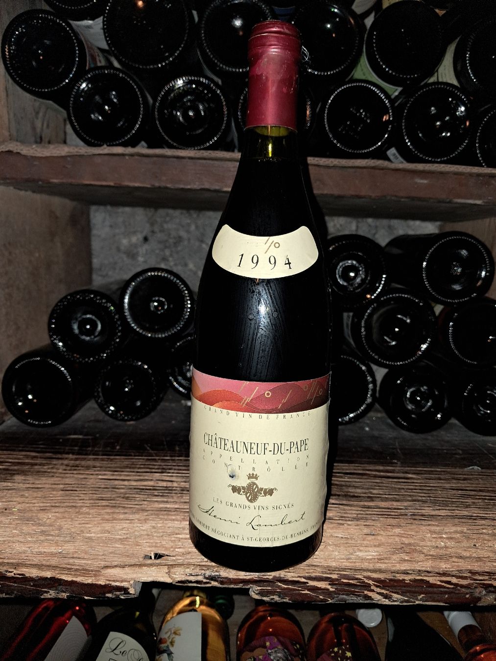 Vino: Châteauneuf-du-Pape Henri Lambert 1994 – Nuovo e nell'imballaggio originale da Le locle venduto da juliensaran