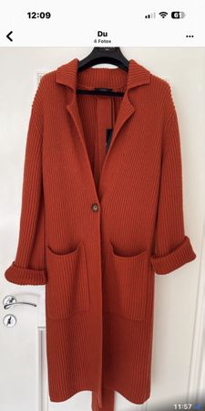 Joseph Cardigan lang orange Grösse XS neu mit Etikett