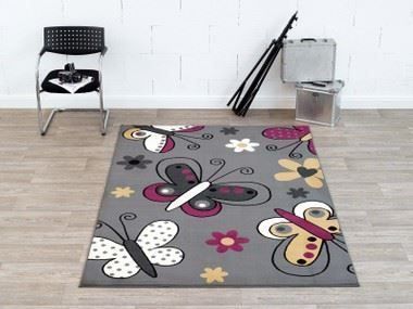 Tappeti: Design Velours Teppich - BUTTERFLY GRAU – Nuovo e nell'imballaggio originale da Rupperswil venduto da big-one-sale 1