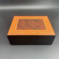 Cave à cigares humidor bois marqueté hygromèt