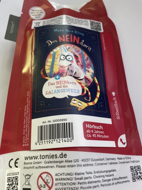 Livres audio: Tonie - Das Neinhorn – Neuf avec emballage d'origine à Bitsch par Qsign 1