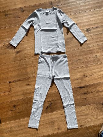 Lange Unterwäsche Set Gr. 134/140 KIDS, grau