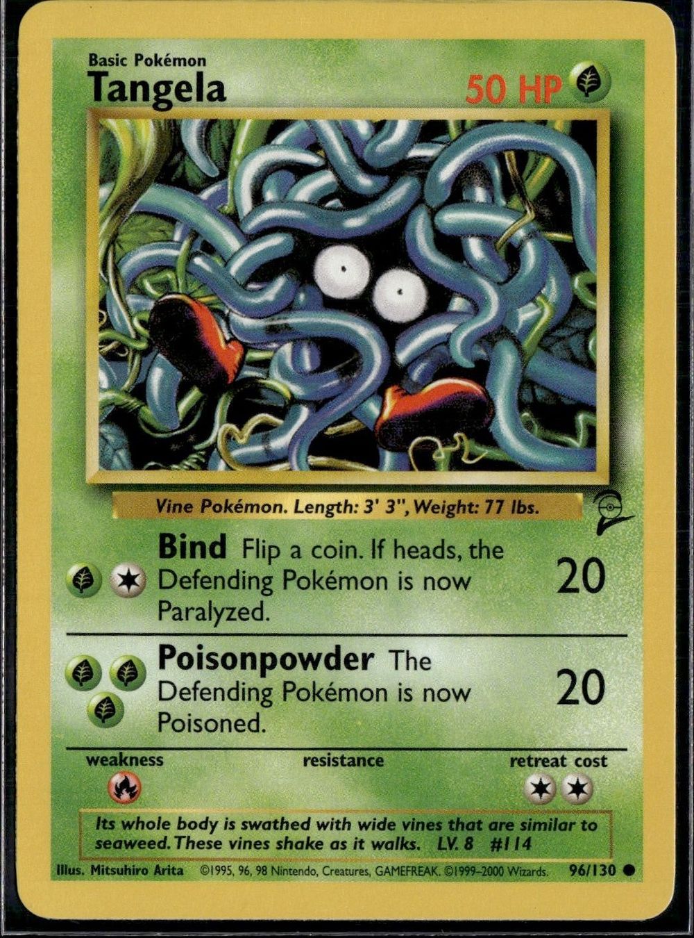 Pokémon Carte collezionabili: Tangela 96/130 Base Set II – Usato da Zürich venduto da pokemon_cards