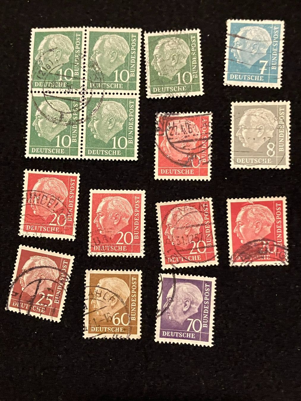 Tous les timbres: Briefmarken Deutsche Post, Theodor Heuss um 1910 – D'occasion à Basel par djwwpp
