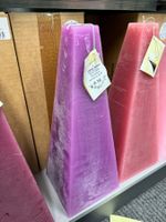 243 Posten Pyramide Raureif Kerze/n 140 x 140 x 370 (1Stk)