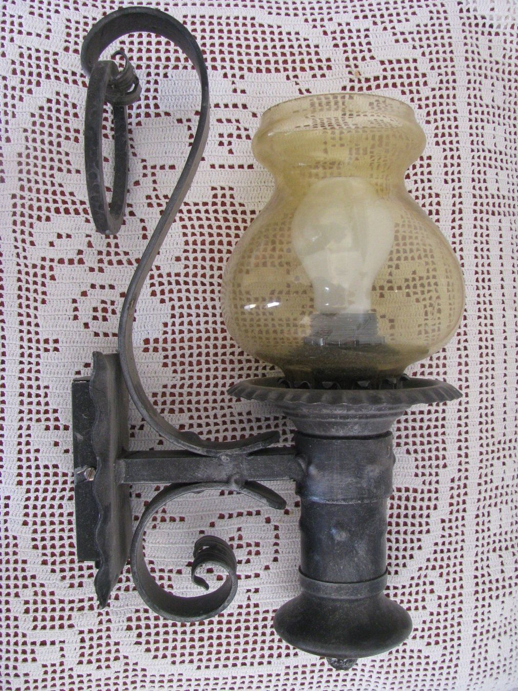 Lampes: Schmideiserne Wandlampe – D'occasion à Küblis par Corvus8595 1