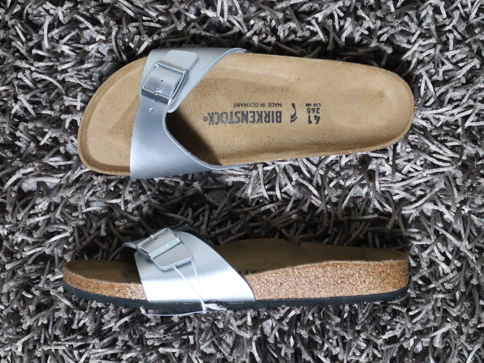 Birkenstock Chaussures femmes: Birkenstock, Madrid, Gr. 41, silber, NEU – Neuf avec emballage d'origine à Wattwil par glueck 2
