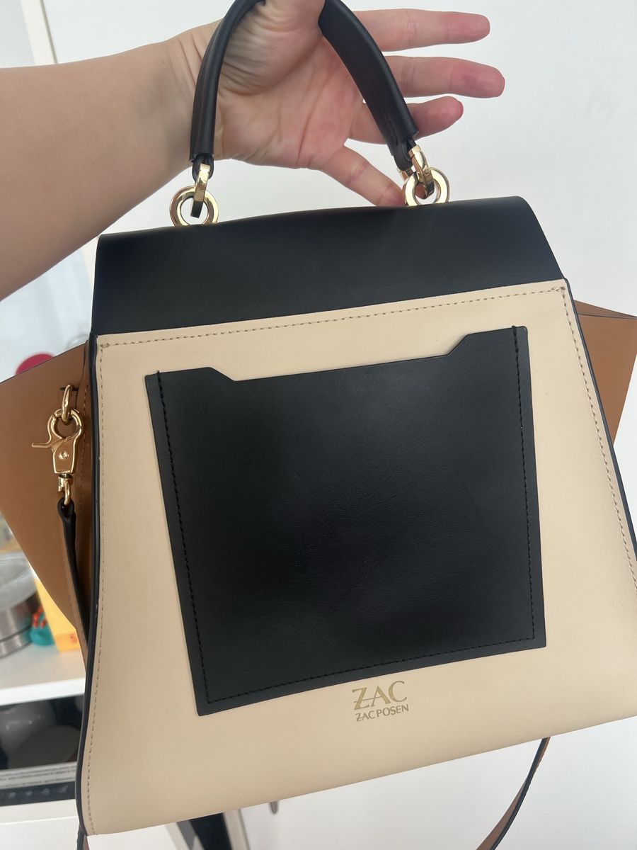 Borse da donna: Zac Posen Handbag Black Beige Leather  – Usato da Aarau venduto da eli_bq7m 1
