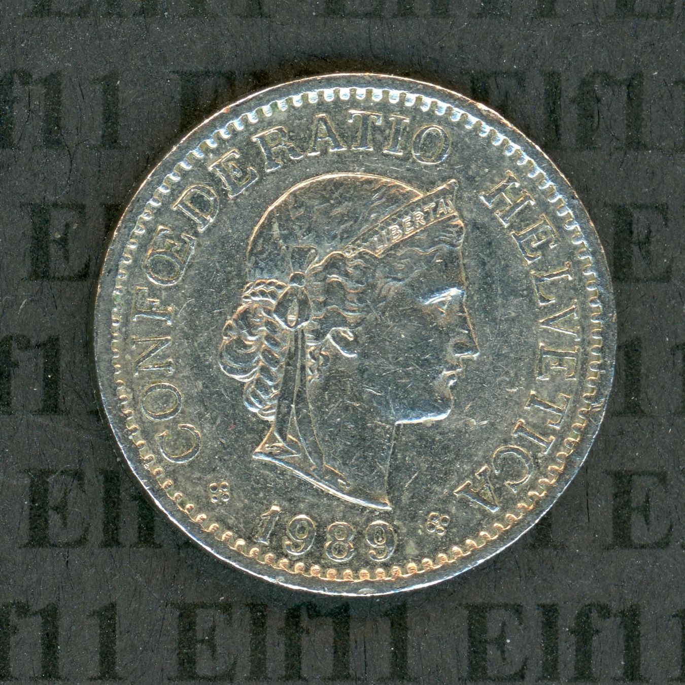 Tutti le monete: CHF___0.10 1989 -vz 10 Rappen – Usato da Widnau venduto da Elf11