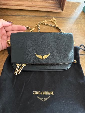 Sac Zadig & Voltaire noir cuir bandoulière neuf