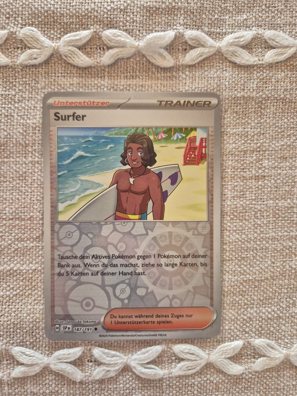Pokémon Carte collezionabili: Surfer Reverse Holo Pokemon SSP 187/191 DE – Nuovo (secondo la descrizione) da Altdorf UR venduto da Josi5588