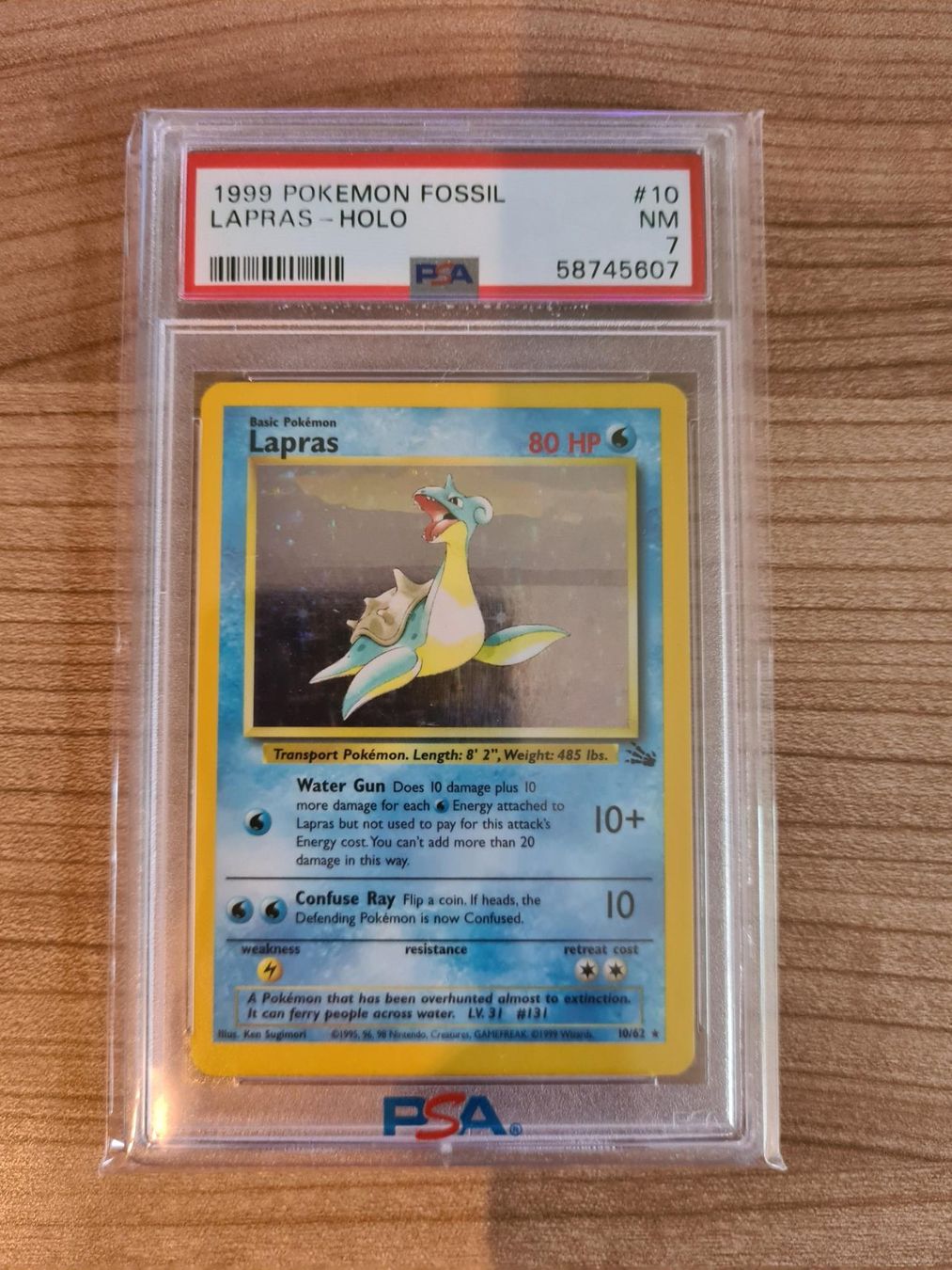 Pokémon Carte collezionabili: Pokémon: Fossil Lapras Holo -PSA 7- -EN- – Nuovo (secondo la descrizione) da Rorschach venduto da tFFMoon2