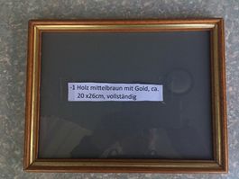 6 Bilderrahmen, verschieden in Grössen und Material