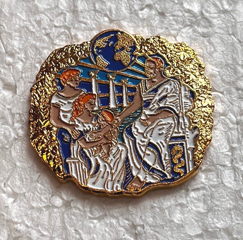 Swiss Plaketten & Abzeichen: Pin Simone Erni - HIPPOKRATES 1992 – Gebraucht aus Obernau von Wgnom
